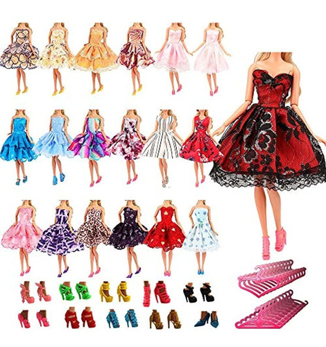 Ropa Para Muñecas Vestidos Y Zapatos Para Barbie