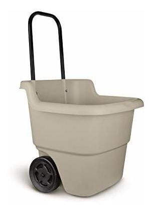 Suncast Carrito Para Cesped, Gris Topo Claro, Marron