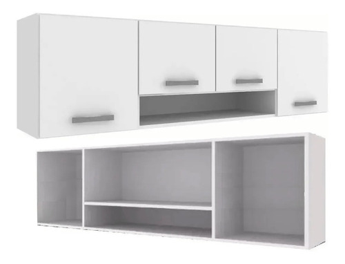 Mueble Cocina Alacena Aéreo Con Vasera 160cm Armado Incluido