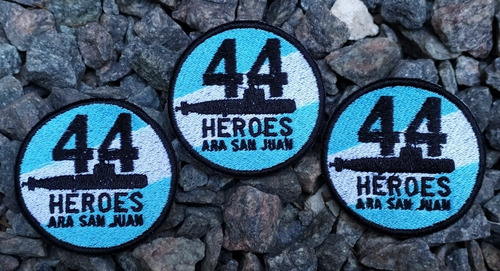 Imagen 3 de 4 de Escudo Parche Bordado Ara San Juan 44 Héroes P/coser Premium