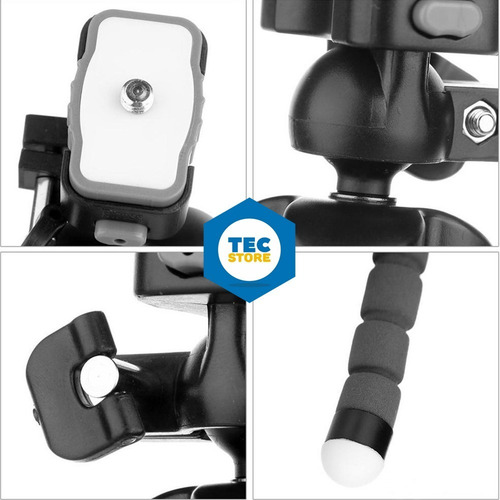 Imagem 2 de 7 de Tripe Para Celular Suporte Mesa Flexivel Camera Pedestal 360