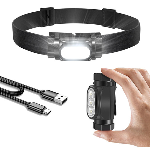 Lampara Cabeza, Linterna De Cabeza Ip68 Recargable,