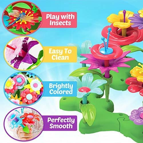 Imagen 6 de 6 de Goodyking Flower Garden Building Toys Para Niñas Y Niños - S