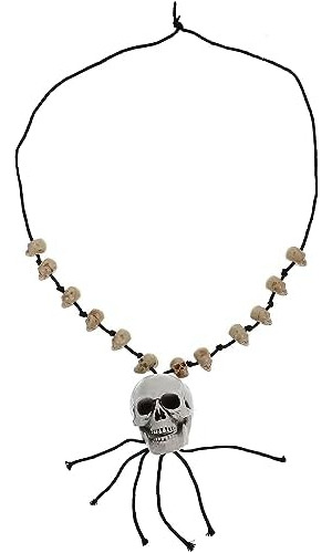 Beavorty Collar De Hueso De Esqueleto De Calavera, Collar Co