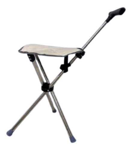 Asiento De Caña Plegable, Bastón Con Taburetes, Silla