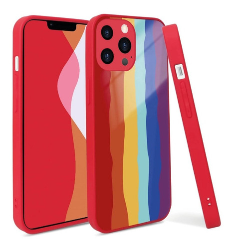 Protector Rainbow Case Arcoíris Para iPhone 12 Pro Max