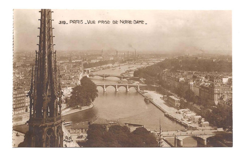 Antigua Postal Toma Desde Notre Dame N° 637 B3