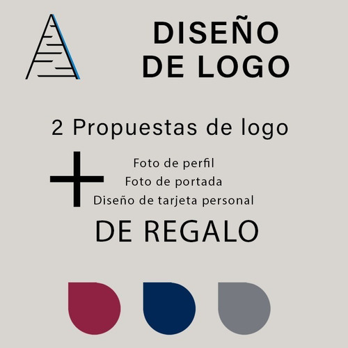 Imagen 1 de 5 de Diseño De Logotipo, 2 Propuestas + Regalo