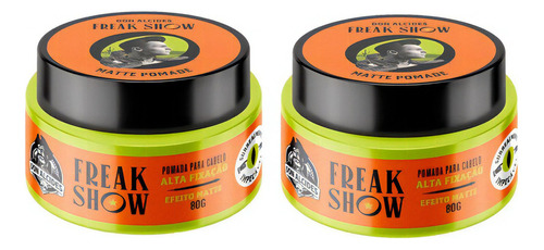 Kit 2x Pomada Cabelo Efeito Matte Freak Show Don Alcides