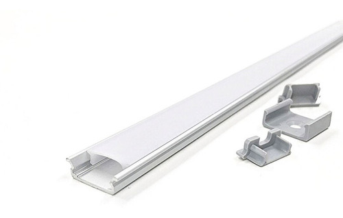 Perfil De Aluminio Anodizado Tira De Led 1mt Pack X 10 U