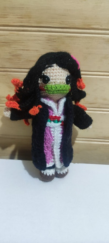 Amigurumi Muñeca Crochet Nezuko Kimetsu No Yaiba