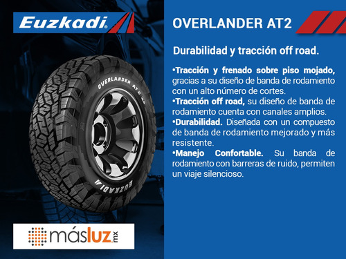 Set 4 Llantas 27x/8.5r14 95q Euzkadi Overlander At2