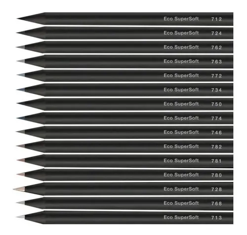 Set De 15 Lapices Faber Castell Ecolapices Supersoft Neutros