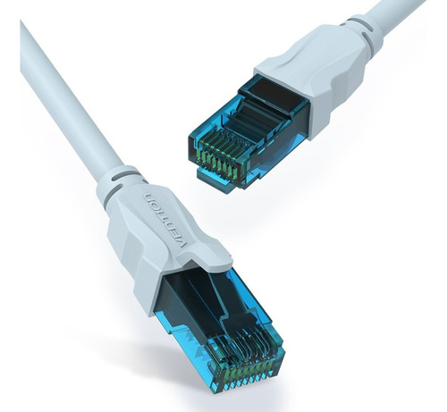 Cable De Red Rj45 Utp Vention Cat.5e/ 2m/ Azul Y Negro