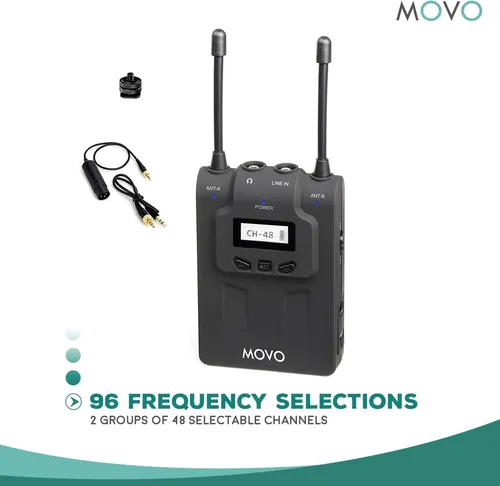 Movo Wmic80 Uhf Sistema De Micrófono De Mano Inalámbrica Con