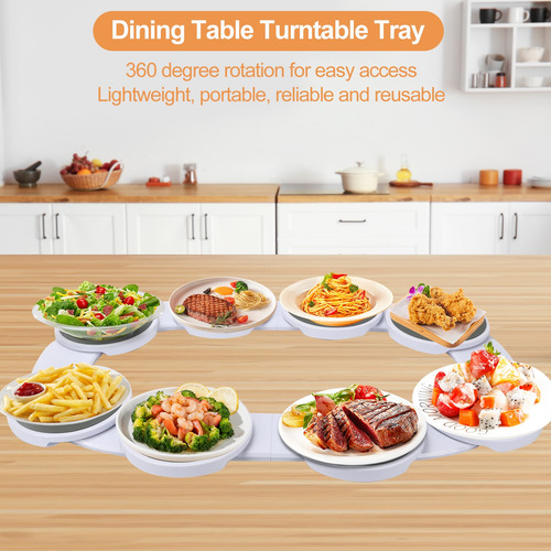 Lazy Susan Para Mesa De Comedor Bandeja Giratoria Plato
