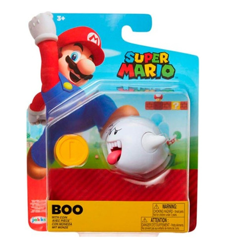 Jakks Super Mario Bros Boo Figura 10cm