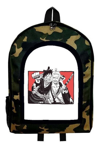 Mochila Camuflada One Piece Modelo 39