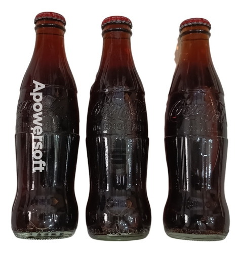 Lote De 3 Botellas Coca Cola Coleccionables 