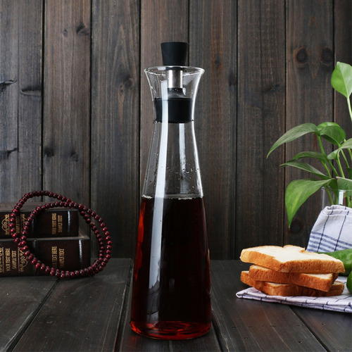 Kit Set Vinagrera & Aceitera Hogar Actual Vidrio De Alta Calidad Pico Vertedor 500ml C/u Para Cocina 2 Frascos