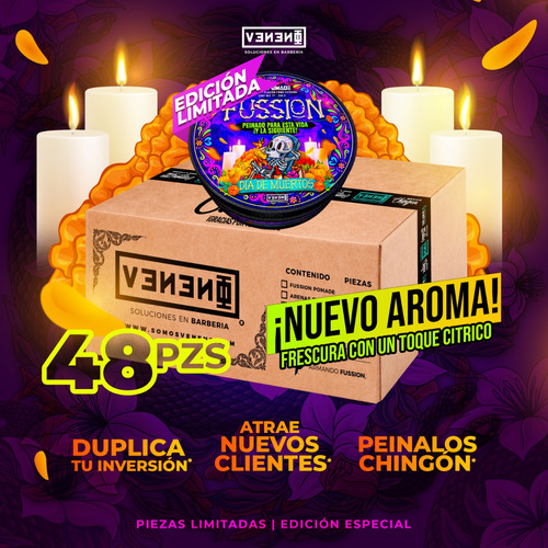 48pzs Fussion Pomade 7oz |edición Especial Dia De Muertos.