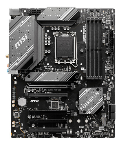 Placa Mãe Msi B760 Gaming Plus Wifi Lga 1700 911-7d98-007 Cor Preto