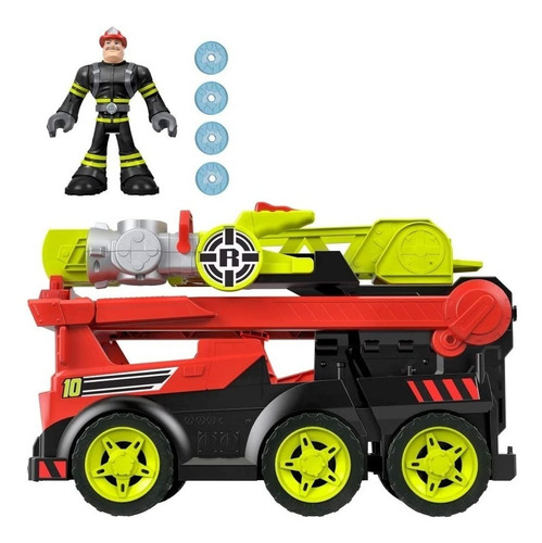 Gran Camion De Bomberos Transformable Heroes Al Rescate
