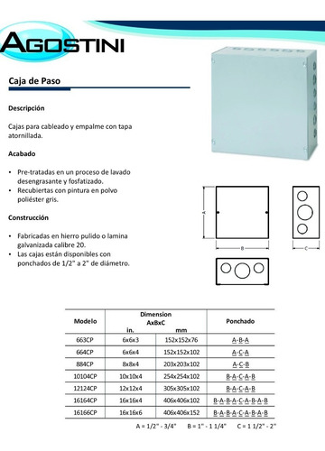 Imagen 2 de 2 de Caja De Paso 6x6x3