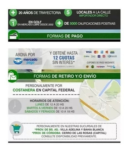 Imagen 4 de 5 de Kaddygolf Bolsa Golf Mac Gregor Trípode Doble Correa Full
