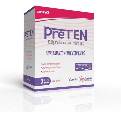 Preten 30 Sachês Com 11g Cada Sem Sabor