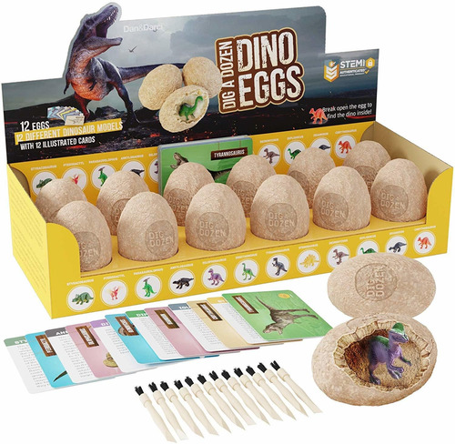 Cava Una Docena De Kit De Huevos De Dinosaurio - Abre 12 Hue