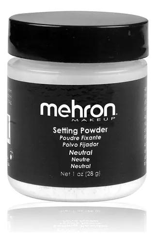 Polvo De Base Neutral Mehron, 1 Onza. Vaso Mezclador.