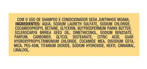 Kit 2 Shampoos Seda Infantil Moana Cachos Encantados 300ml