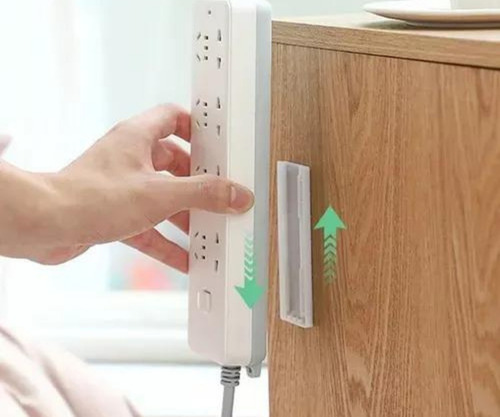 Suporte Fixador Adesivo Encaixe Tomada Modem Parede Multiuso