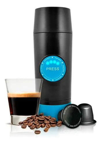 comprar Cafetera 2 En 1 Portátil Mini Expresso Manual Cafe Capsula Negro