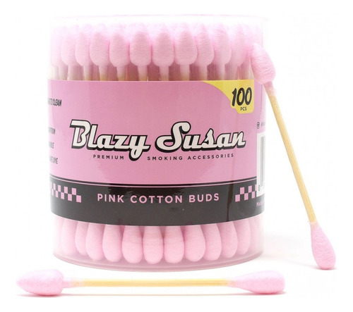 Cotonitos Pink Madera 100u Blazy Susan (para Extracciones)