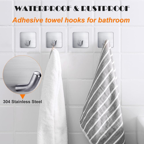 Ganchos Impermeables De Acero Inoxidable Para Colgar Toallas