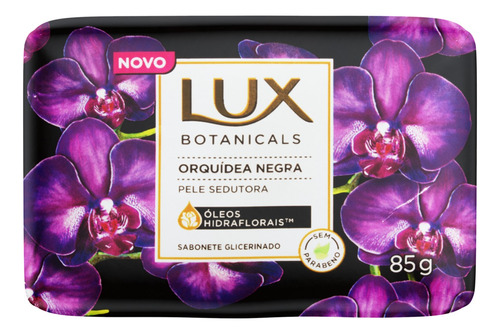 Sabão em barra Lux Glicerinado Orquídea Negra Botanicals de 85 g