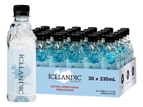 Agua Natural De Manantial Icelandic Glacial.