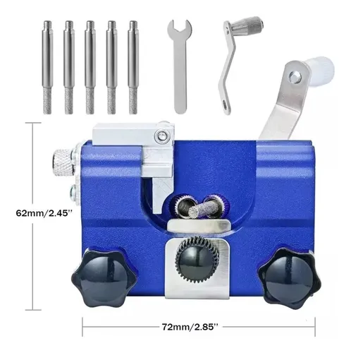Para Afilador De Motosierra + Juego De 5 Cabezales De