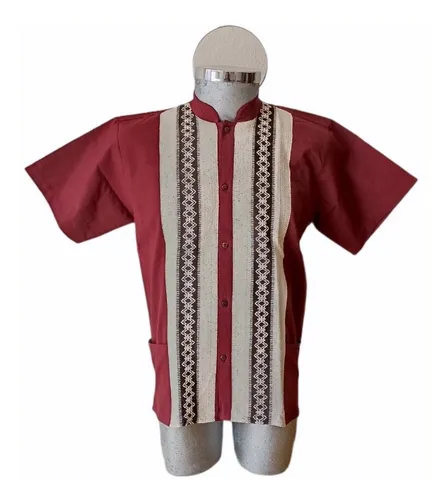 Guayabera guinda outlet