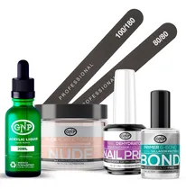 Comprar Kit De Uñas Acrílicas Gnp Polvo 60gr Limas, Nail Prep, Bond