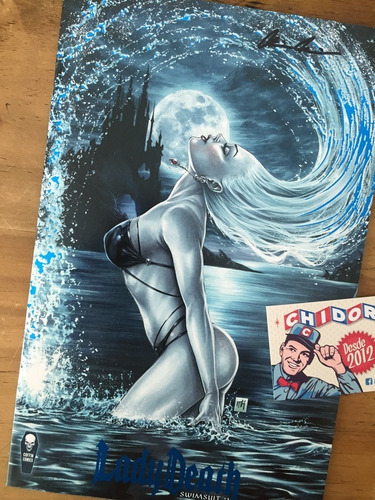 Comic - Lady Death Swimsuit 2020 Firma Pulido Nuevo Foil