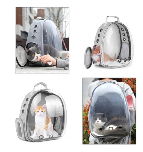 Mochila para mascotas Genérica Mochila Astronauta color rosa