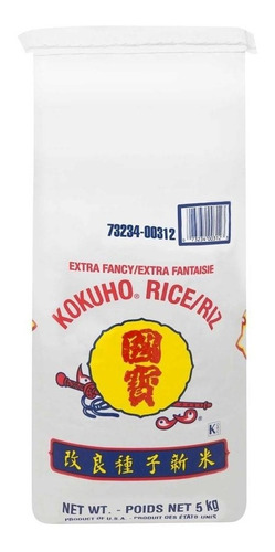 Arroz Para Sushi Comida Japon Kokuho 5kg Sin Gluten Ni Sodio