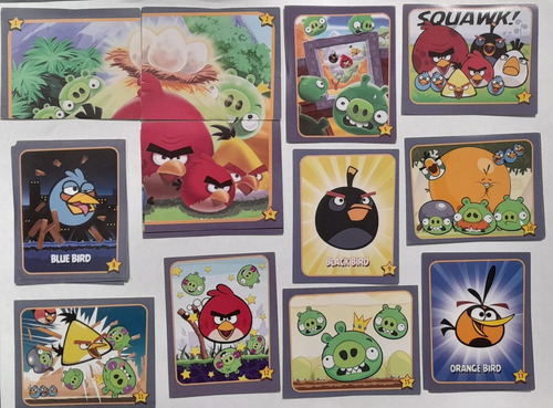 Figuritas Angry Birds Al Ataque Lote X 10 A Elección