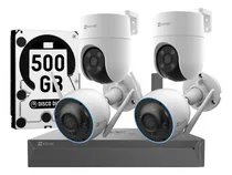 Comprar Kit Color 4 Camaras Ezviz Nvr 8ch Ext H3 Y H8c Wifi