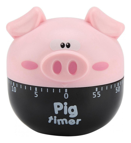 Cute Cartoon Pig Kitchen Mechanical Timer