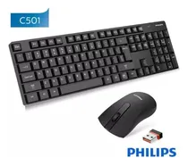 Comprar Combo Teclado Y Mouse Inalambrico Philips C501 Español