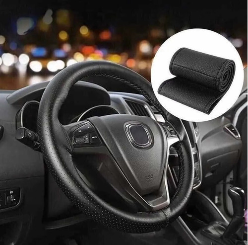 Imagen 6 de 9 de Cubre Volante Cuero Cocido Funda Premium Importado